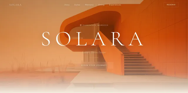 desert retreat — Nucleus template preview