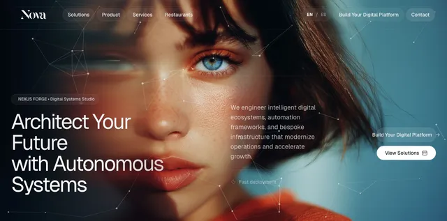 digital systems studio — Nucleus template preview