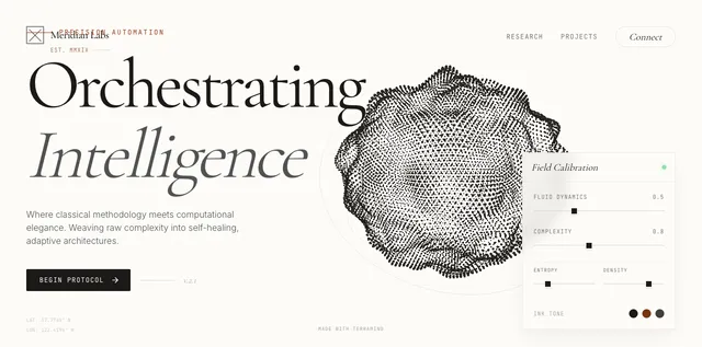 futuristic ai — Nucleus template preview