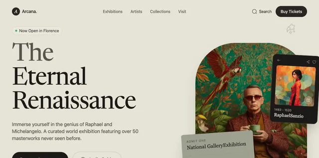 museum — Nucleus template preview